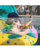 Бебешки пояс с дупки за крачета волан и козирка